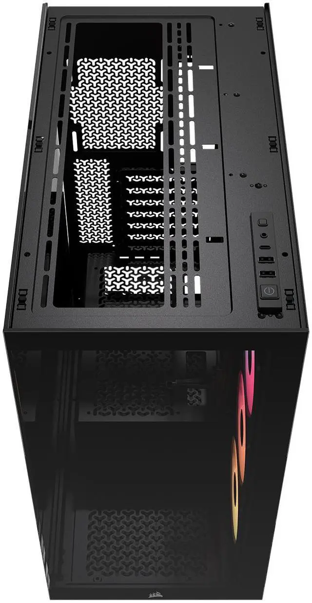 CORSAIR 3500X RS R ARGB Mid Tower PC Case   3x Pre Installed RS120 R ARGB Fans   GPU Anti Sag Arm   Tempered Glass   Fits up to 10x 120mm Fans   Reverse Connection Motherboard Compatible