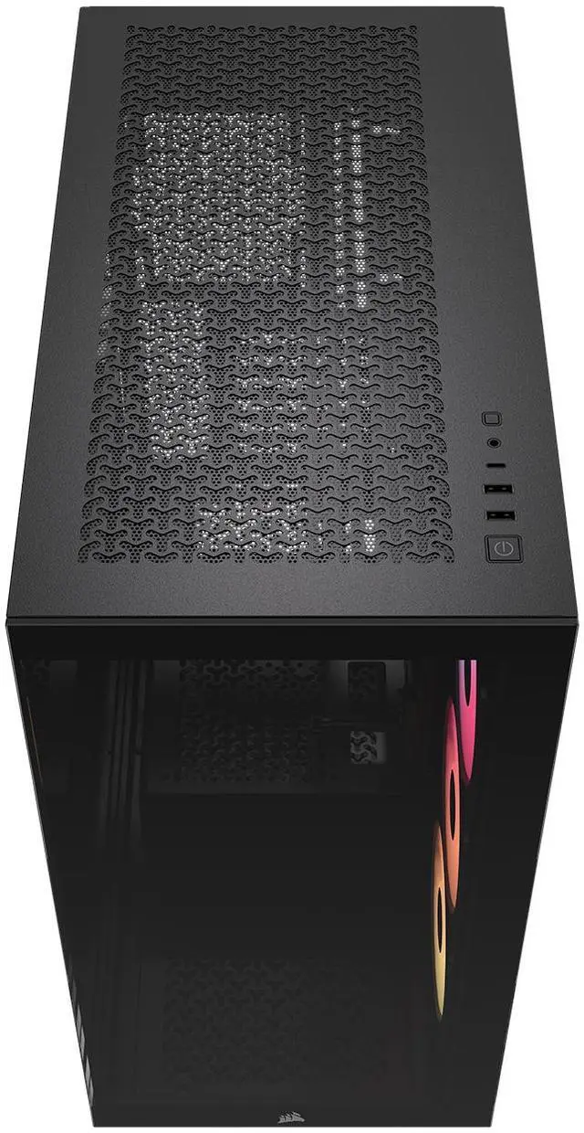 CORSAIR 3500X RS R ARGB Mid Tower PC Case   3x Pre Installed RS120 R ARGB Fans   GPU Anti Sag Arm   Tempered Glass   Fits up to 10x 120mm Fans   Reverse Connection Motherboard Compatible