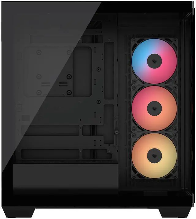 CORSAIR 3500X RS R ARGB Mid Tower PC Case   3x Pre Installed RS120 R ARGB Fans   GPU Anti Sag Arm   Tempered Glass   Fits up to 10x 120mm Fans   Reverse Connection Motherboard Compatible