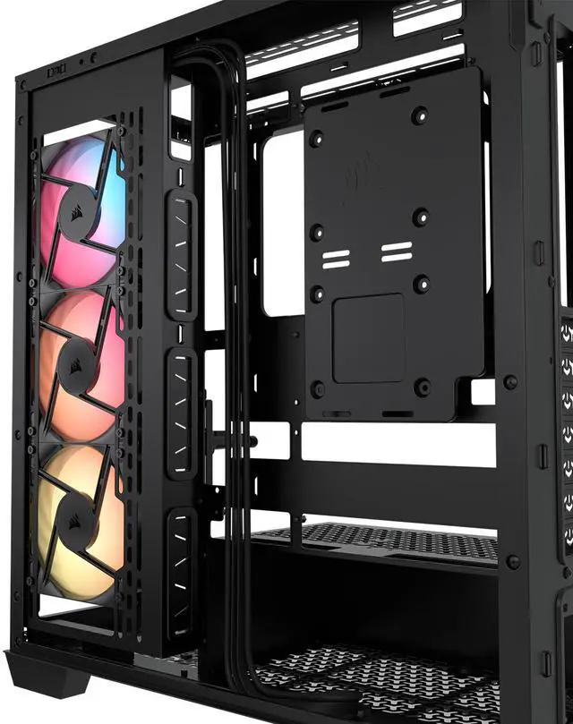 CORSAIR 3500X RS R ARGB Mid Tower PC Case   3x Pre Installed RS120 R ARGB Fans   GPU Anti Sag Arm   Tempered Glass   Fits up to 10x 120mm Fans   Reverse Connection Motherboard Compatible