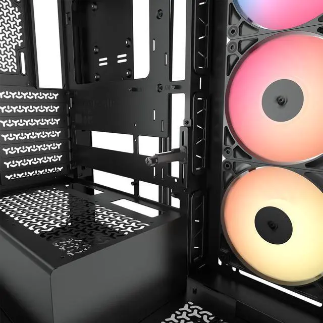 CORSAIR 3500X RS R ARGB Mid Tower PC Case   3x Pre Installed RS120 R ARGB Fans   GPU Anti Sag Arm   Tempered Glass   Fits up to 10x 120mm Fans   Reverse Connection Motherboard Compatible