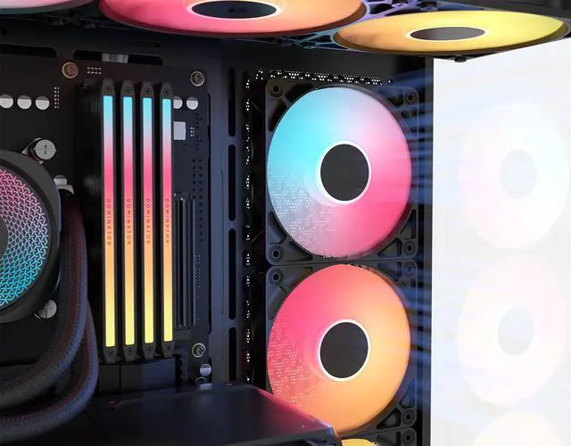 CORSAIR 3500X RS R ARGB Mid Tower PC Case   3x Pre Installed RS120 R ARGB Fans   GPU Anti Sag Arm   Tempered Glass   Fits up to 10x 120mm Fans   Reverse Connection Motherboard Compatible