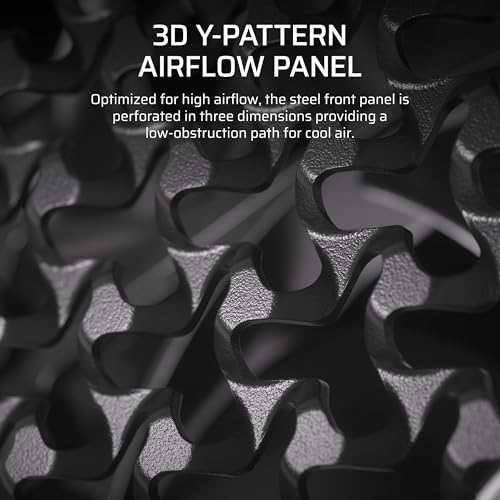 CORSAIR 4000D RS ARGB Frame Modular Mid Tower ATX PC Case  High Airflow  3X Pre Installed RS Fans  InfiniRail  Mounting System  ASUS BTF  MSI Zero  Gigabyte Stealth  Black