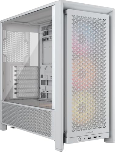 CORSAIR 4000D RS ARGB Frame Modular Mid Tower ATX PC Case  High Airflow  3X Pre Installed RS Fans  InfiniRail  Mounting System  ASUS BTF  MSI Zero  Gigabyte Stealth  Black