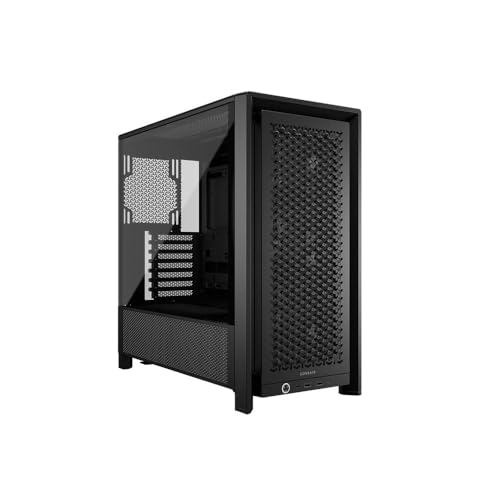 CORSAIR 4000D RS Frame Modular High Airflow Mid Tower PC Case   3X CORSAIR RS Fans   InfiniRail Fan Mounting System   Fits Multiple 360mm Radiators   Reverse Connector Motherboard Compatible   Black