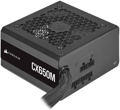 CORSAIR CX650M 80 Plus Bronze Semi Modular Low Noise ATX 650 Watt Power Supply   NA   Black