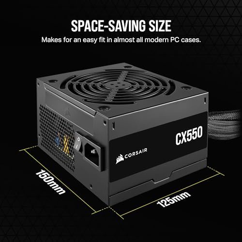 CORSAIR CX750 80 Plus Bronze Non Modular Low Noise ATX 750 Watt Power Supply   NA   Black