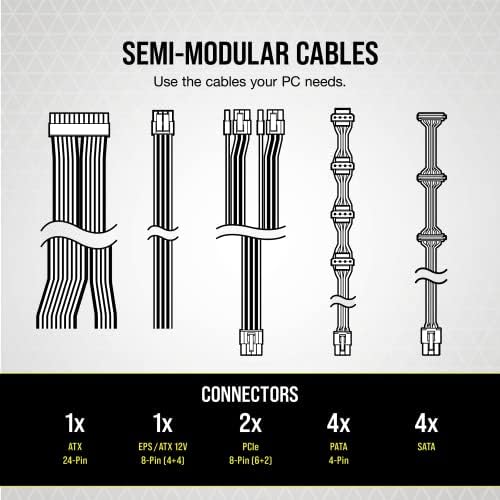 CORSAIR CX750 80 Plus Bronze Non Modular Low Noise ATX 750 Watt Power Supply   NA   Black