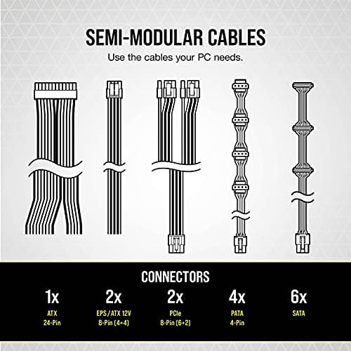 CORSAIR CX750 80 Plus Bronze Non Modular Low Noise ATX 750 Watt Power Supply   NA   Black
