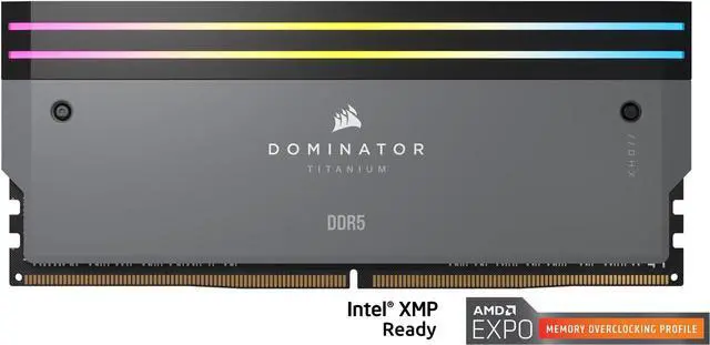 CORSAIR Dominator Titanium 32GB (2 x 16GB) DDR5 6000 (PC5 48000) Desktop Memory Model CMP32GX5M2B6000Z30