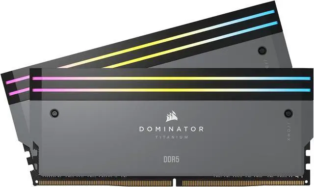 CORSAIR Dominator Titanium 32GB (2 x 16GB) DDR5 6000 (PC5 48000) Desktop Memory Model CMP32GX5M2B6000Z30