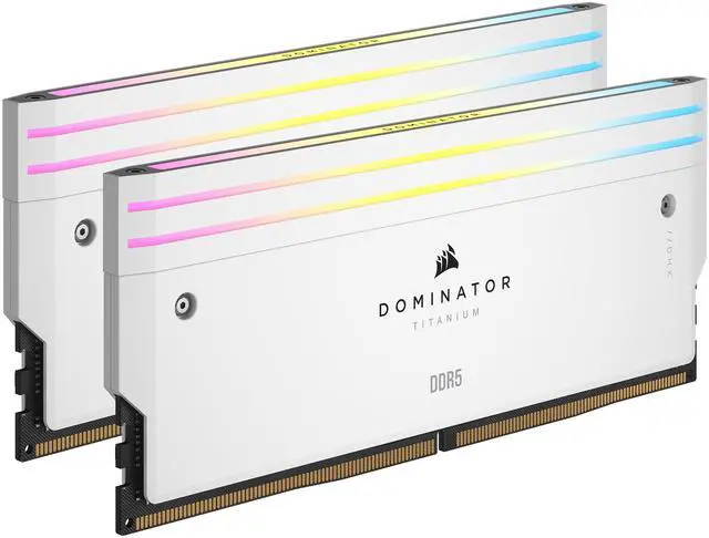 CORSAIR Dominator Titanium 64GB  2 x 32GB  DDR5 6000  PC5 48000  Desktop Memory Model CMP64GX5M2B6000Z30W