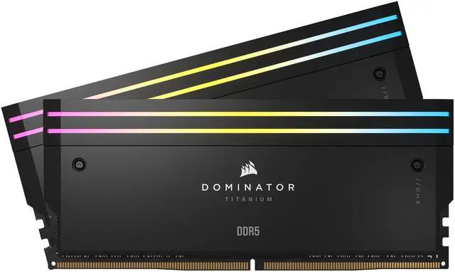 CORSAIR Dominator Titanium 64GB  2 x 32GB  DDR5 6600  PC5 52800  Desktop Memory Model CMP64GX5M2X6600C32