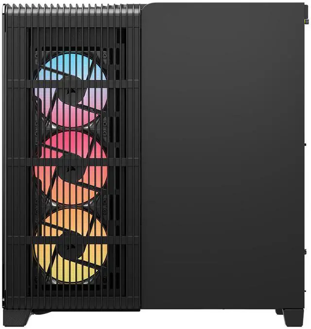 CORSAIR FRAME 4500X RS R ARGB Panoramic Glass Mid Tower PC Case   Panoramic Glass Exterior   InfiniRail   Fan Mounting System   Fits Dual 360mm Radiators   ASUS BTF  MSI Project Zero  and Gigabyte Project Stealth Compatible   Reverse rotor