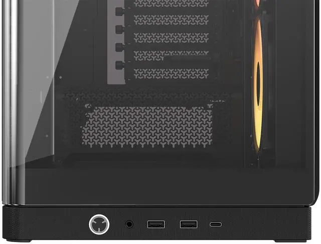 CORSAIR FRAME 4500X RS R ARGB Panoramic Glass Mid Tower PC Case   Panoramic Glass Exterior   InfiniRail   Fan Mounting System   Fits Dual 360mm Radiators   ASUS BTF  MSI Project Zero  and Gigabyte Project Stealth Compatible   Reverse rotor