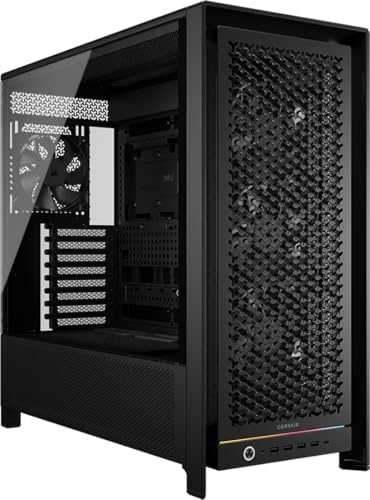 CORSAIR Frame 5000D RS Modular High Airflow Mid Tower PC Case   4X Pre Installed RS Fans  InfiniRail  Fan Mounting System  GPU Anti Sag  ASUS BTF  MSI Project Zero  Gigabyte Project Stealth   Black