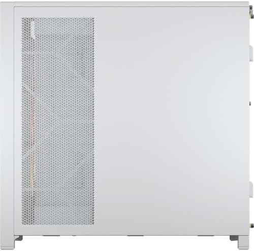 CORSAIR Frame 5000D RS ARGB Modular High Airflow Mid Tower PC Case   4X Pre Installed RS ARGB Fans  InfiniRail  Fan Mounting System  ASUS BTF  MSI Project Zero  Gigabyte Project Stealth   White