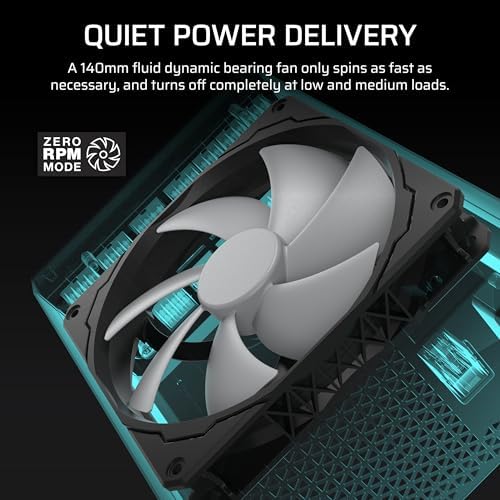 CORSAIR HX1500i  2025  Fully Modular Ultra Low Noise ATX Power Supply with 12V 2x6 Cable   ATX 3 1 & PCIe 5 1 Compliant  Cybenetics Platinum Efficiency  Fluid Dynamic Bearing Fan   Black