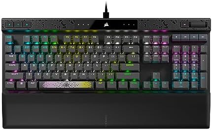 CORSAIR K70 MAX RGB Magnetic Mechanical Wired Gaming Keyboard   MGX Adjustable Switches  Simultaneous SOCD and Rapid Trigger  PBT Double Shot Keycaps  Sound Dampening  8000Hz Polling  QWERTY NA  Black