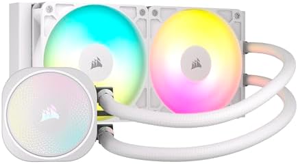 CORSAIR Nautilus 240 RS ARGB Liquid CPU Cooler   240mm AIO   Low Noise   Direct Motherboard Connection   Daisy Chain   Intel LGA 1851/1700  AMD AM5/AM4   2X RS120 ARGB Fans Included   Black