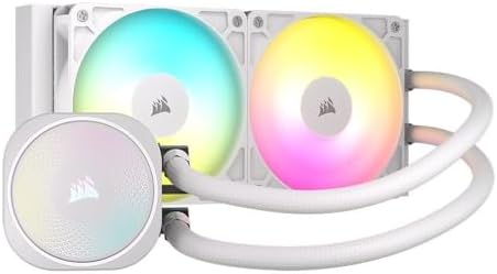 CORSAIR Nautilus 240 RS ARGB Liquid CPU Cooler   240mm AIO   Low Noise   Direct Motherboard Connection   Daisy Chain   Intel LGA 1851/1700  AMD AM5/AM4   2X RS120 ARGB Fans Included   Black