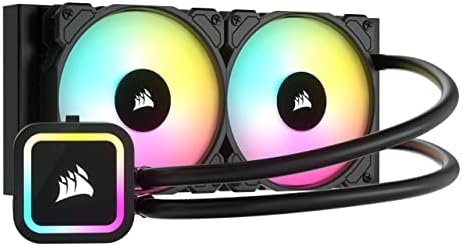 CORSAIR Nautilus 240 RS ARGB Liquid CPU Cooler   240mm AIO   Low Noise   Direct Motherboard Connection   Daisy Chain   Intel LGA 1851/1700  AMD AM5/AM4   2X RS120 ARGB Fans Included   Black