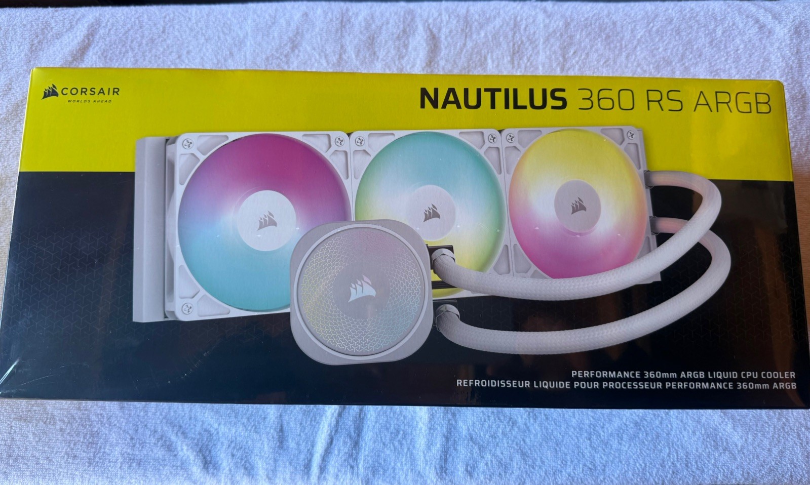CORSAIR Nautilus 360 RS ARGB Liquid CPU Cooler   360mm AIO   White