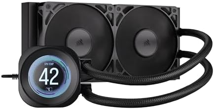 CORSAIR Nautilus 360 RS LCD Liquid CPU Cooler   2 1 IPS LCD Screen  360mm AIO  Low Noise  Daisy Chain  Intel LGA 1851/1700  AMD AM5/AM4   3X RS120 Fans Included   White