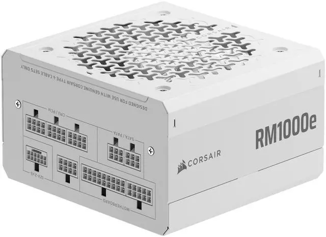 CORSAIR RM1000e Fully Modular Low Noise ATX Power Supply   ATX 3 1 & PCIe 5 1 Compliant   105 C Rated Capacitors   Cybenetics Gold  Efficiency
