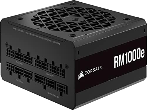 CORSAIR RM1200e  2023  Fully Modular Low Noise ATX Power Supply with 12V 2x6 Cable   ATX 3 1 & PCIe 5 1 Compliant  Cybenetics Platinum Efficiency  105 C Rated Capacitors  Modern Standby Mode   Black
