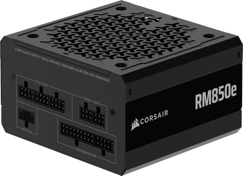 CORSAIR RM750e  2025  Fully Modular Low Noise ATX Power Supply with 12V 2x6 Cable   ATX 3 1 & PCIe 5 1 Compliant  Cybenetics Gold Efficiency  105 C Rated Capacitors  Modern Standby Mode   Black