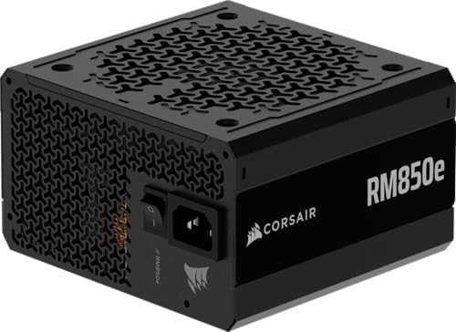 CORSAIR RM850e ATX 3 1 PCIe 5 1 Ready Fully Modular 850W Power Supply   12V 2x6 Cable Included  Cybenetics Gold Efficiency  105 C Rated Capacitors  Modern Standby Mode   White
