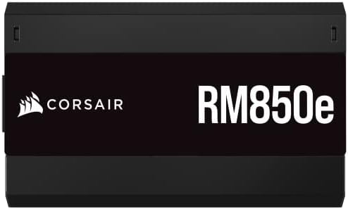 CORSAIR RM850e ATX 3 1 PCIe 5 1 Ready Fully Modular 850W Power Supply   12V 2x6 Cable Included  Cybenetics Gold Efficiency  105 C Rated Capacitors  Modern Standby Mode   White