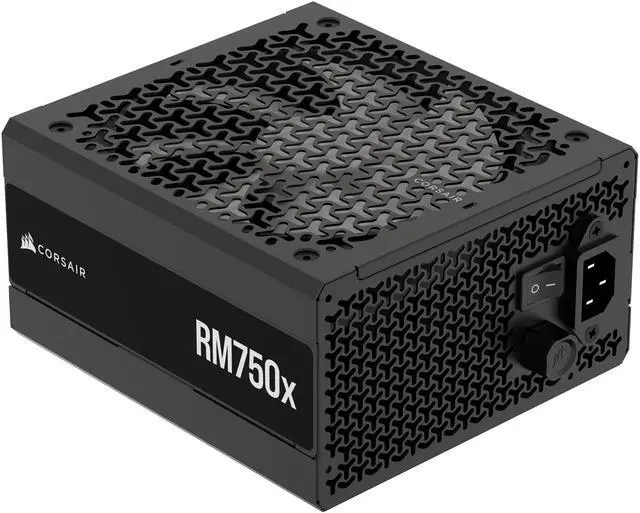 CORSAIR RMx Series RM750x ATX Power Supply   Fully Modular   ATX 3 1   PCIe 5 1   Cybenetics Gold   Low Noise   Japanese Capacitors   750 Watts