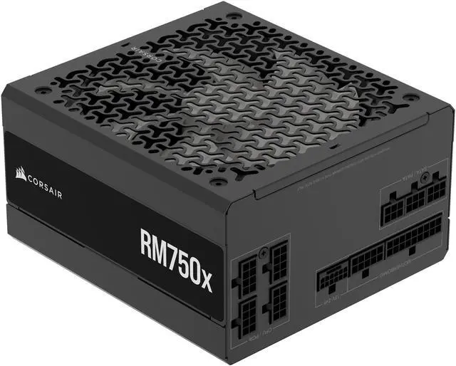CORSAIR RMx Series RM750x ATX Power Supply   Fully Modular   ATX 3 1   PCIe 5 1   Cybenetics Gold   Low Noise   Japanese Capacitors   750 Watts