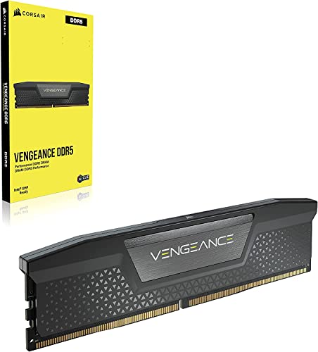 CORSAIR VENGEANCE DDR5 RAM 32GB 2x16GB 6000MHz CL36 Intel XMP iCUE Compatible Computer Memory Black CMK32GX5M2E6000C36