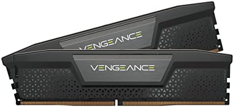 CORSAIR VENGEANCE DDR5 RAM 64GB  2x32GB  5200MHz CL40 40 40 77 1 25V Intel XMP Desktop Computer Memory   Black  CMK64GX5M2B5200C40 
