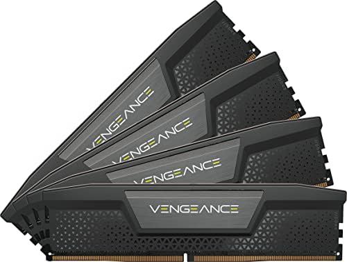 CORSAIR VENGEANCE DDR5 RAM 64GB  2x32GB  5200MHz CL40 40 40 77 1 25V Intel XMP Desktop Computer Memory   Black  CMK64GX5M2B5200C40 