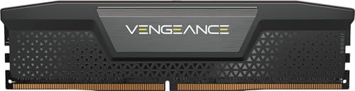 CORSAIR VENGEANCE DDR5 RAM 64GB  2x32GB  5200MHz CL40 40 40 77 1 25V Intel XMP Desktop Computer Memory   Black  CMK64GX5M2B5200C40 