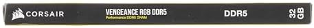 CORSAIR VENGEANCE RGB DDR5 RAM 32GB  2x16GB  6000MHz CL36 36 36 76 1 35V Intel XMP Desktop Computer Memory   White  CMH32GX5M2D6000C36W 
