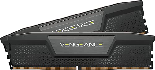 CORSAIR Vengeance DDR5 RAM 32GB  2x16GB  6000MHz CL30 36 36 76 1 40V Intel XMP Desktop Computer Memory   Black  CMK32GX5M2B6000C30