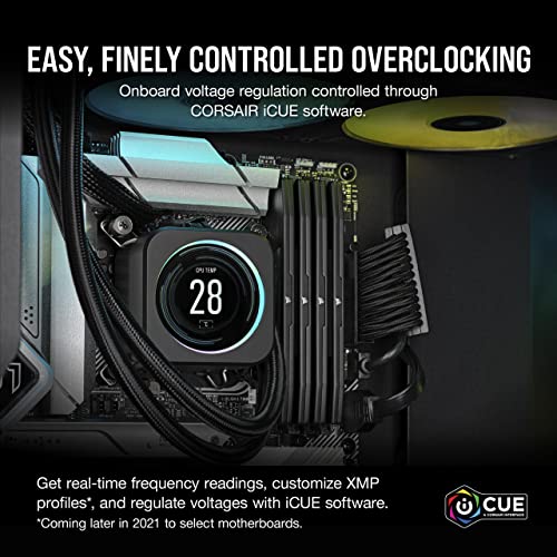 CORSAIR Vengeance DDR5 RAM 32GB  2x16GB  6000MHz CL30 36 36 76 1 40V Intel XMP Desktop Computer Memory   Black  CMK32GX5M2B6000C30