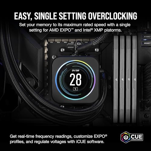CORSAIR Vengeance DDR5 32GB  2x16GB  DDR5 6000MHz CL30 AMD Expo Intel XMP iCUE Compatible Computer Memory   Gray  CMK32GX5M2B6000Z30 