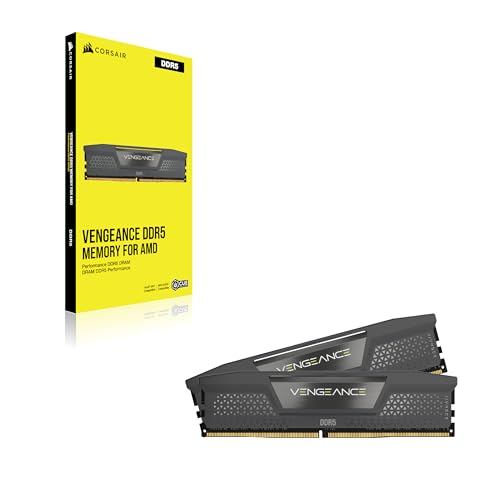 CORSAIR Vengeance DDR5 32GB  2x16GB  DDR5 6000MHz CL30 AMD Expo Intel XMP iCUE Compatible Computer Memory   Gray  CMK32GX5M2B6000Z30 