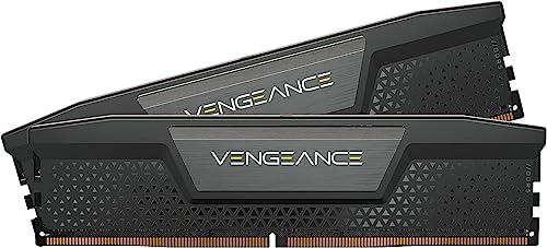 CORSAIR Vengeance DDR5 RAM 32GB  2x16GB  6000MHz CL36 Intel 3 0 XMP iCUE Compatible Computer Memory   Black  CMK32GX5M2E6000C36 