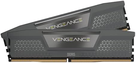 CORSAIR Vengeance DDR5 RAM 32GB  2x16GB  Up to 6000MHz CL30 36 36 76 1 40V AMD EXPO Intel XMP 3 0 Computer Memory   Grey  CMK32GX5M2B6000Z30 