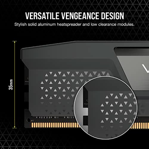 CORSAIR Vengeance DDR5 RAM 32GB  2x16GB  Up to 6000MHz CL36 44 44 96 1 35V AMD EXPO Intel XMP 3 0 Computer Memory   Grey  CMK32GX5M2E6000Z36 