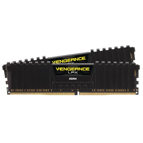CORSAIR Vengeance LPX DDR4 RAM 32GB  2x16GB  3200MHz CL16 20 20 38 1 35V Intel AMD Desktop Computer Memory   Black  CMK32GX4M2E3200C16