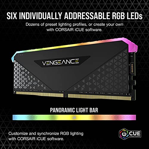 CORSAIR Vengeance RGB RS 64GB  2x32GB  DDR4 3200  PC4 25600  C16 Desktop Memory
