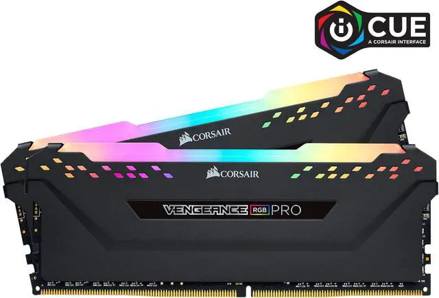 CORSAIR Vengeance RGB Pro 32GB  2 x 16GB  288 Pin PC RAM DDR4 3200  PC4 25600  Desktop Memory Model CMW32GX4M2E3200C16